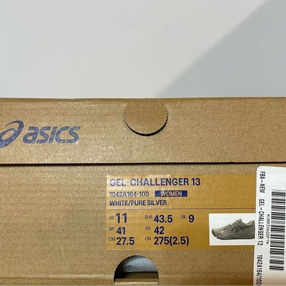 ASICS Gel Challenger 13 Women’s Tennis Shoes Size 11 White/pure Silver NWT - Picture 13 of 16